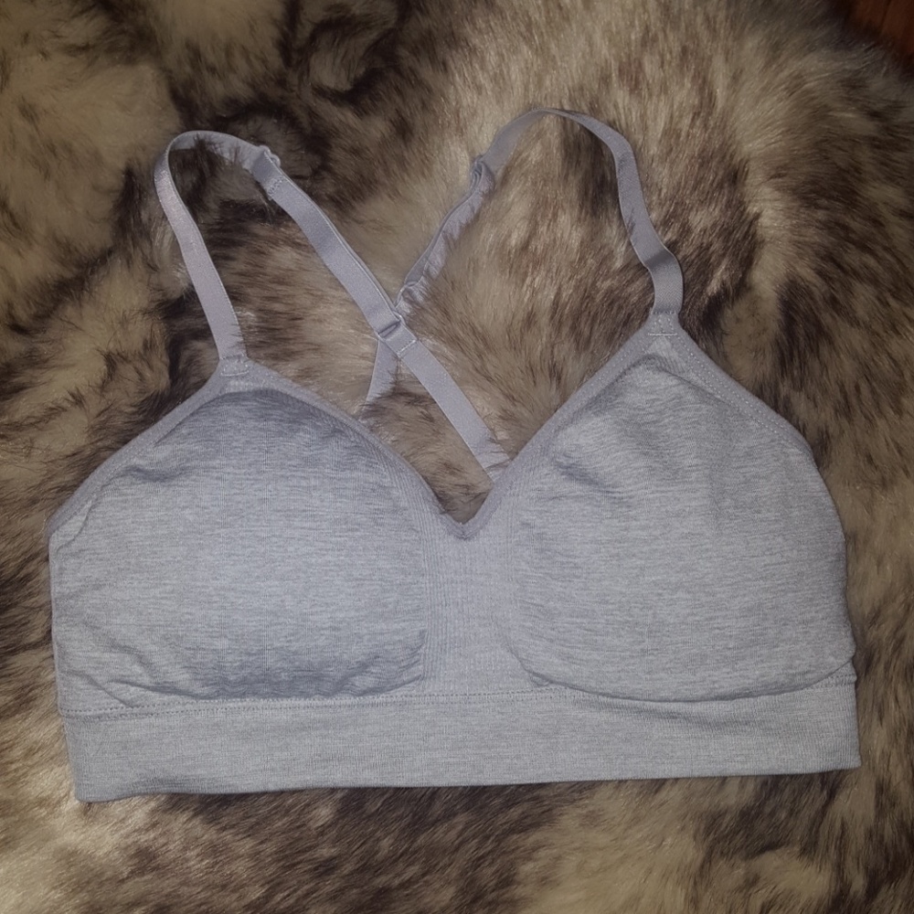 Gray Forever 21 Sports Bra